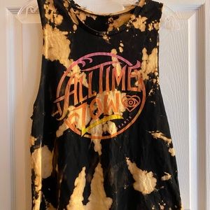 All Time Low Bleached Muscle Tank